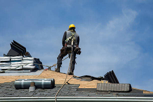 Professional Gutter Installation technician working in Beloit, KS